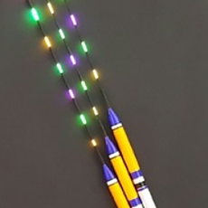 광섬유 전자찌6~7목발광 "LED 미즈나이L-2 "3푼~6푼"